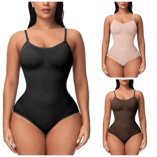 FeelinGirl #CHIL Seamless Covered Bust Jumpsuit Thong Bodysuit Fit Comfort Slimming Womenswear-1