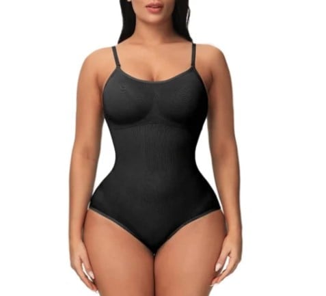 FeelinGirl #CHIL Seamless Covered Bust Jumpsuit Thong Bodysuit Fit Comfort Slimming Womenswear-2