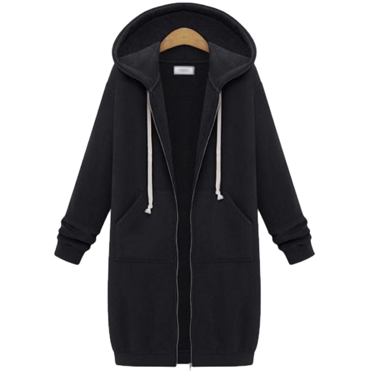🔥✨Damen Fleece‑Kapuzenpullover mit Reißverschluss-19