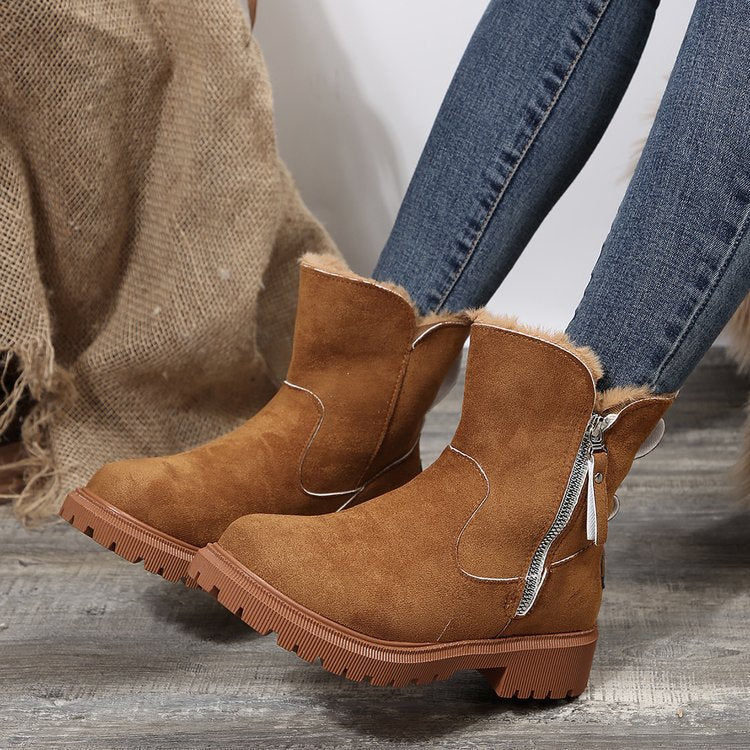 Damen-Winter-Fleece-Schneestiefel⚡Neu eingetroffen Sale-50 % Rabatt-9