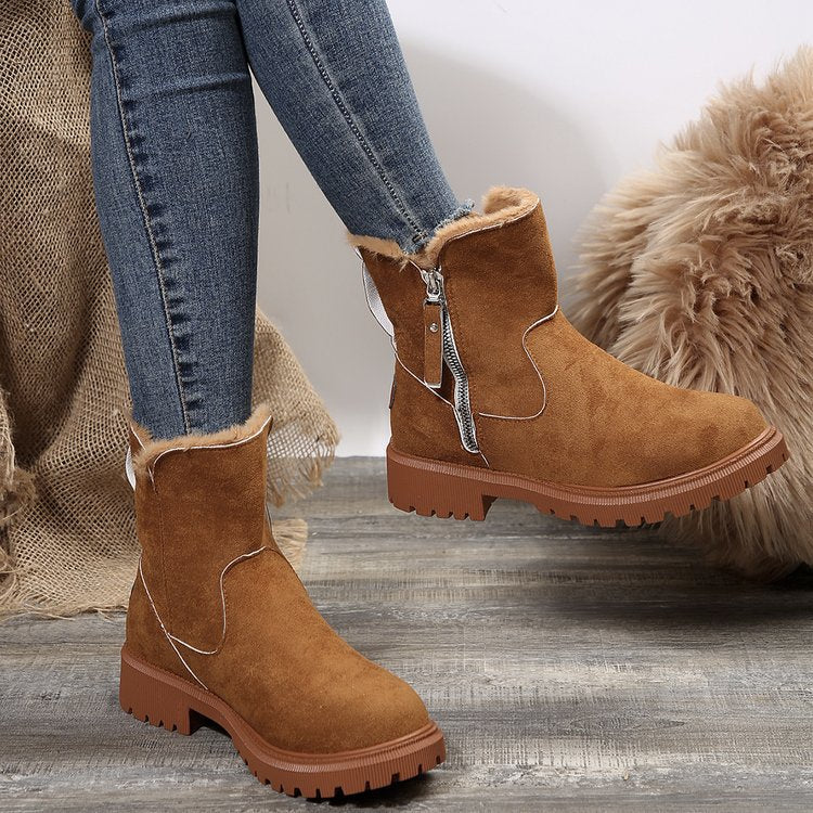 Damen-Winter-Fleece-Schneestiefel⚡Neu eingetroffen Sale-50 % Rabatt-10