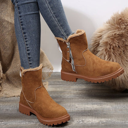 Damen-Winter-Fleece-Schneestiefel⚡Neu eingetroffen Sale-50 % Rabatt-10