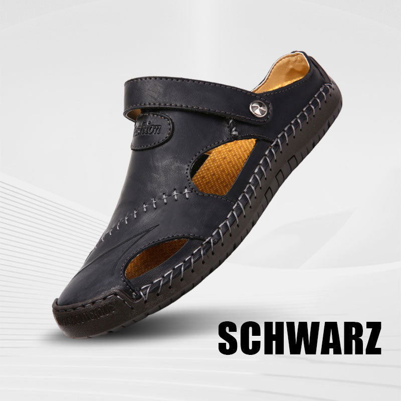 🔥Große Größe Weiches Leder Männer Atmungsaktive Outdoor-Sandalen💥💥-9