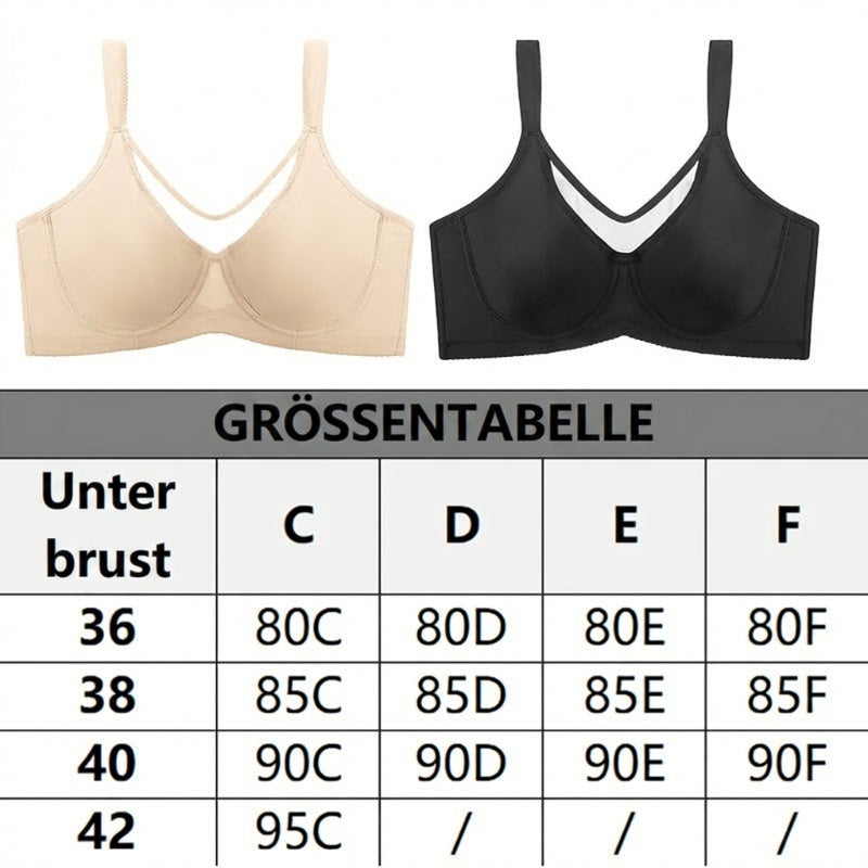 🏆 LETZTER TAG – 50% RABATT!! 💐 Frauen Plus Size Kühlender Minimizer-BH mit voller Abdeckung-29