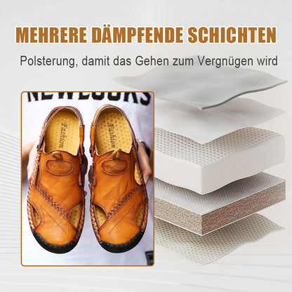 🔥Große Größe Weiches Leder Männer Atmungsaktive Outdoor-Sandalen💥💥-3