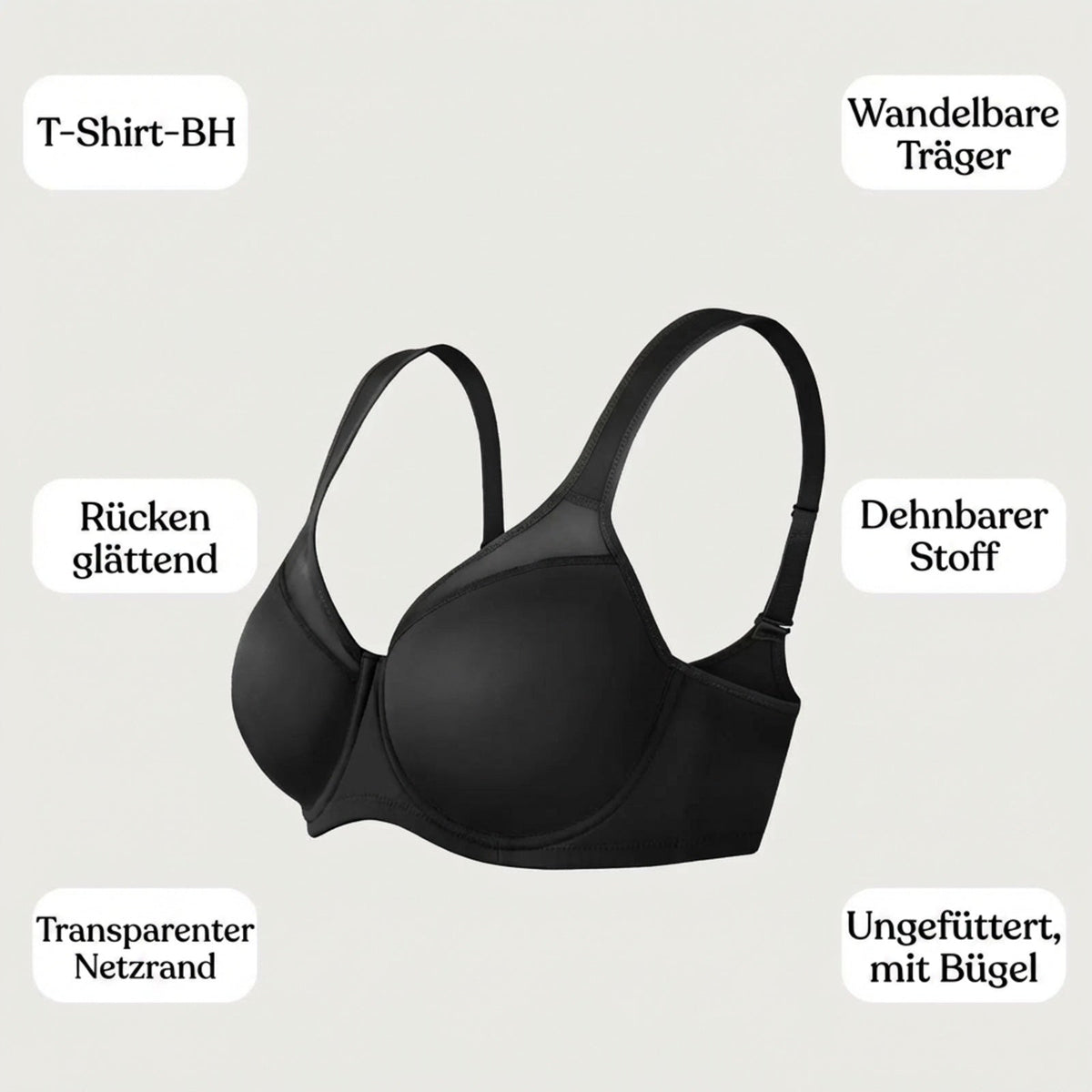 🏆 LETZTER TAG – 50% RABATT!! 💐 Frauen Plus Size Kühlender Minimizer-BH mit voller Abdeckung-10
