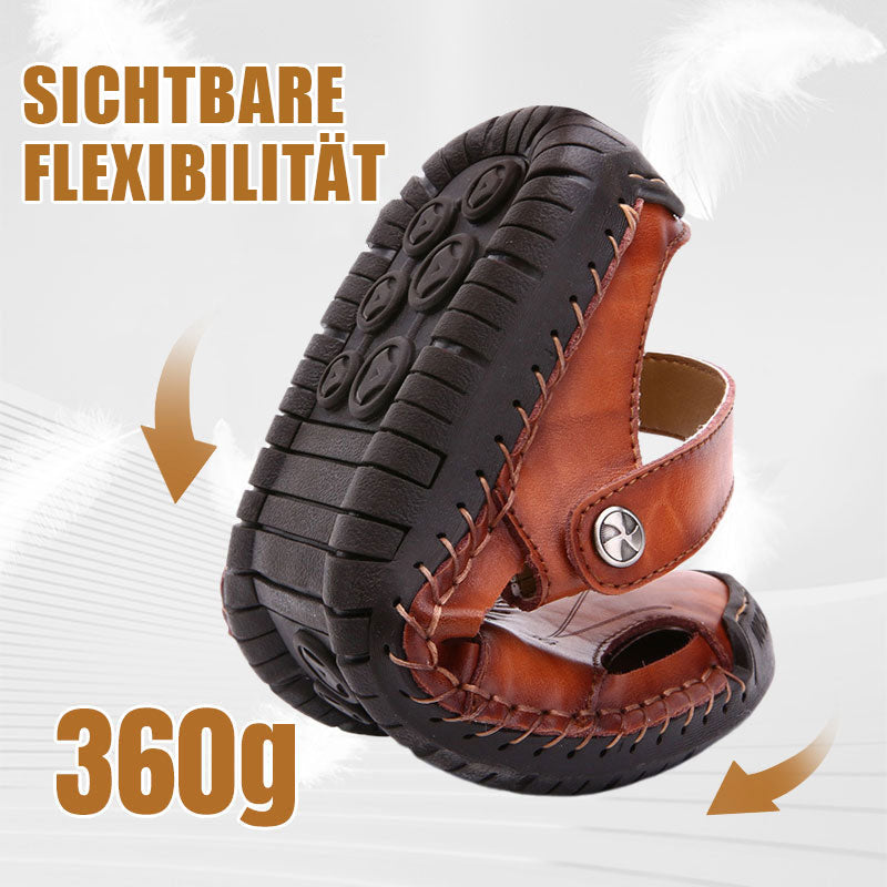 🔥Große Größe Weiches Leder Männer Atmungsaktive Outdoor-Sandalen💥💥-7