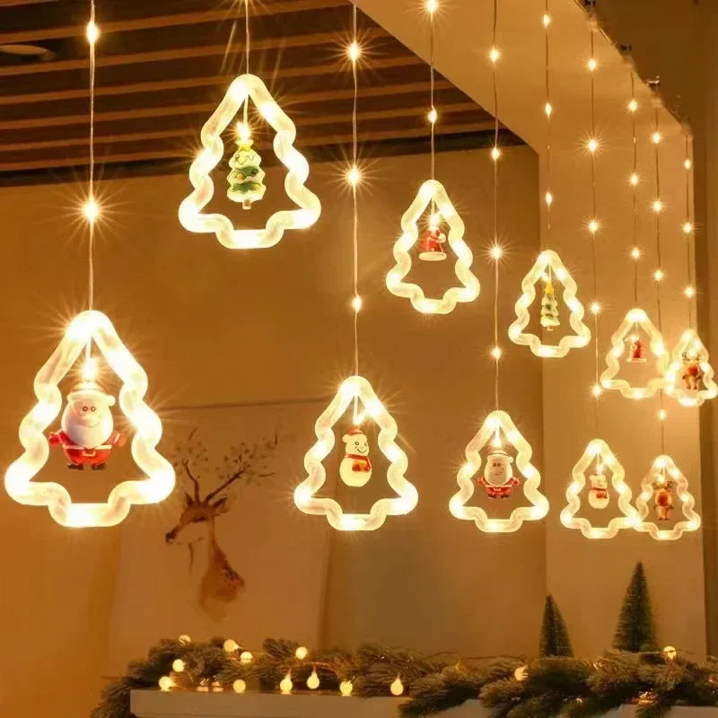 🔥Christmas Sale🔥🎄Festive Cascade Christmas LED String Lights🎄-3