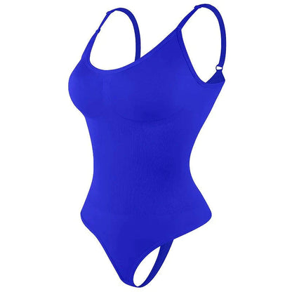FeelinGirl #CHIL Seamless Covered Bust Jumpsuit Thong Bodysuit Fit Comfort Slimming Womenswear-12