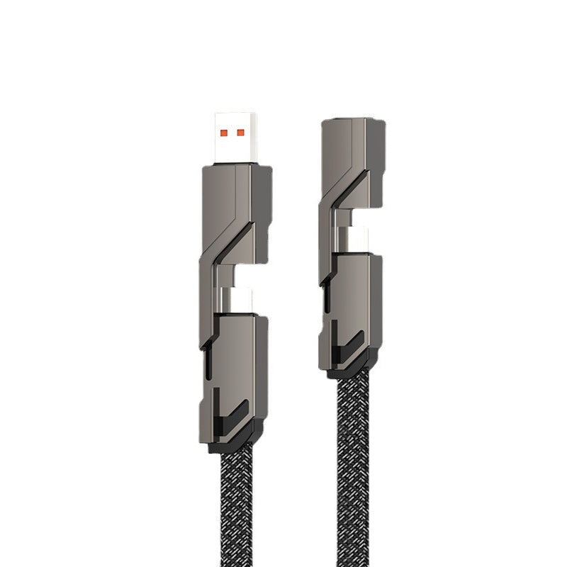 🔥4-in-1 flaches, geflochtenes Anti-Tangle-Ladekabel mit Klettverschluss🔥（Kaufen Sie einen, erhalten Sie einen gratis）-6