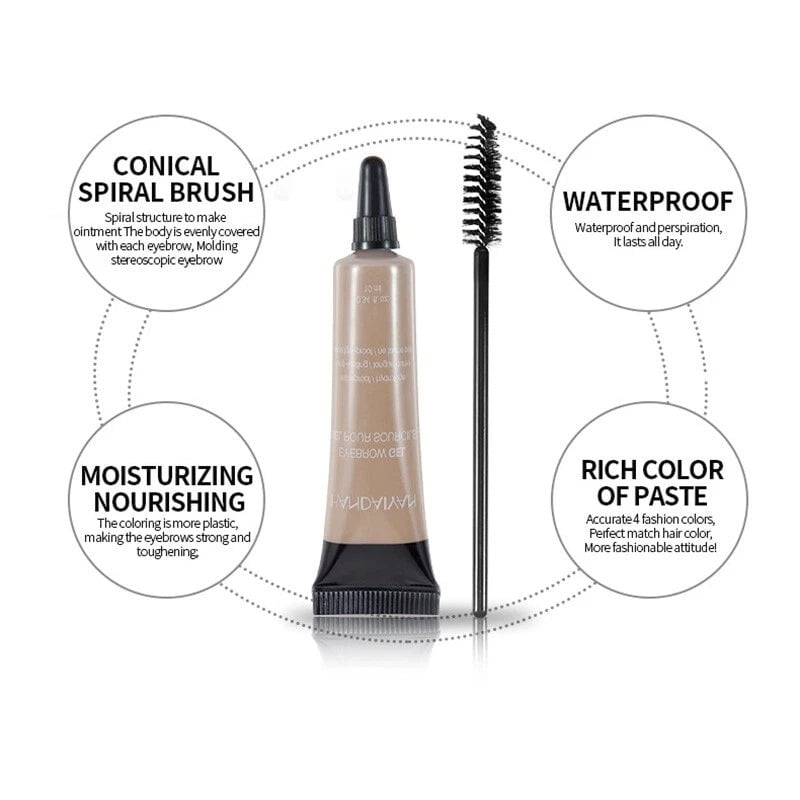 💕 Last Day Buy 1 Get 1 Free 💕Long-lasting Waterproof Smudge-proof Liquid Eyebrow Gel/Tint(With Free Brush)-4