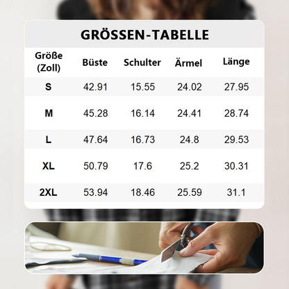 🔥Damen Herbst und Winter verdickter Flanell langärmelige karierte Kapuzenjacke-6
