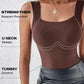 2-Piece Set💕Women’s U Neck Thermal Tank Tops with Built-In Bra-3