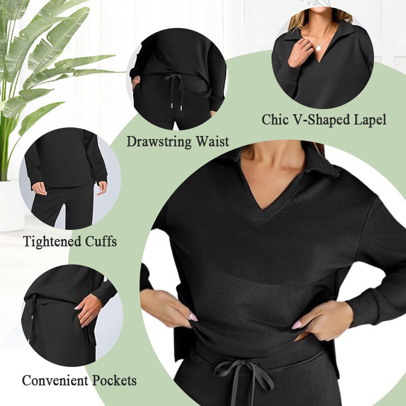 👚50% RABATT! 🧥 Damen 2-teiliges Sweatshirtset – Bequemer Stoff, Lässiger Style & Perfekt für Alltag und Freizeit 🛍️-2