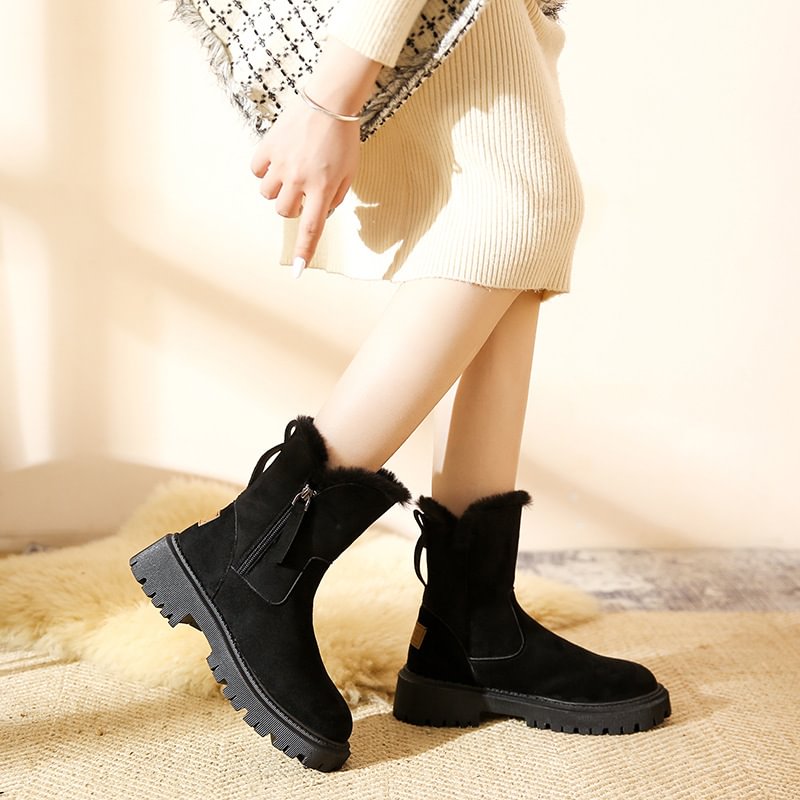 Damen-Winter-Fleece-Schneestiefel⚡Neu eingetroffen Sale-50 % Rabatt-4