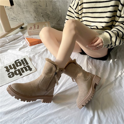 Damen-Winter-Fleece-Schneestiefel⚡Neu eingetroffen Sale-50 % Rabatt-2