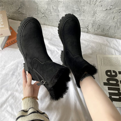 Damen-Winter-Fleece-Schneestiefel⚡Neu eingetroffen Sale-50 % Rabatt-6