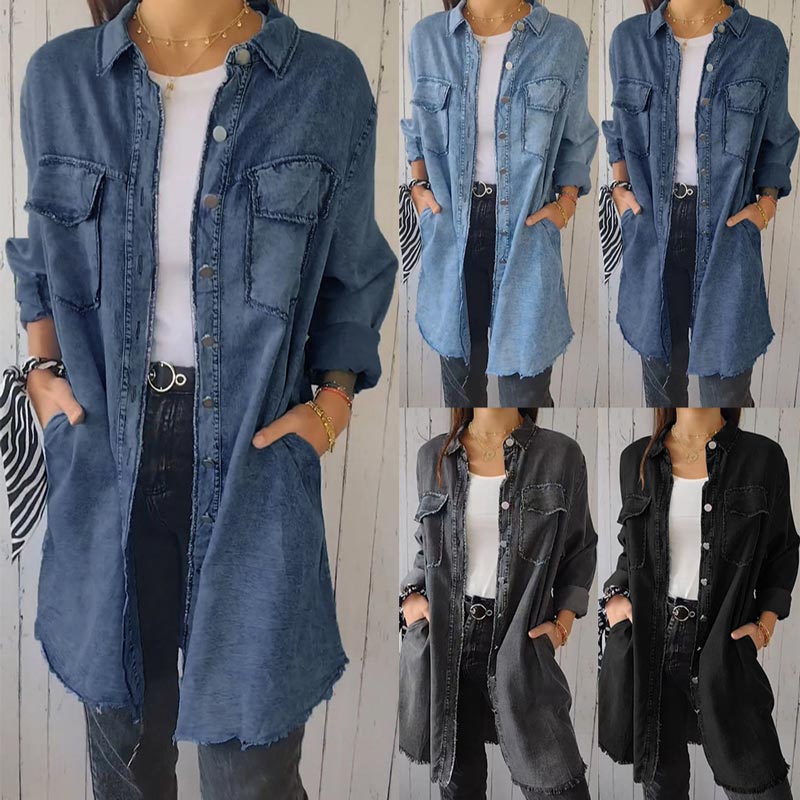 🔥Lockere und bequeme Denim-Oberbekleidung für Damen🌟