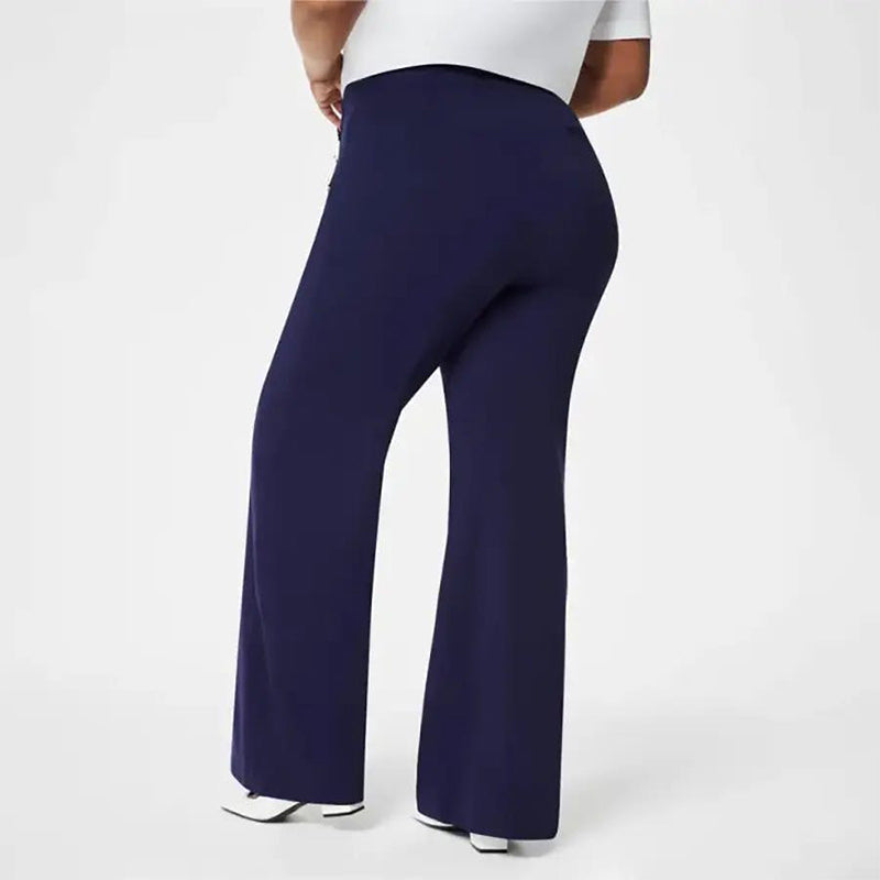 💖50 % Rabatt & kostenloser Versand💖 Damen-Plus-Size-Hochdehnbare Hochtaillen-Hosen mit weitem Bein-2