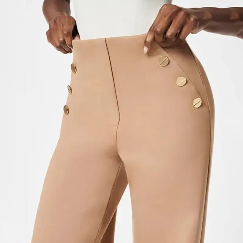 💖50 % Rabatt & kostenloser Versand💖 Damen-Plus-Size-Hochdehnbare Hochtaillen-Hosen mit weitem Bein-5