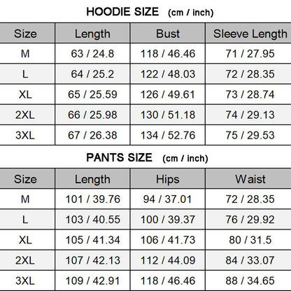 Lässiger und bequemer Sweatshirt-Anzug mit Kapuze-10