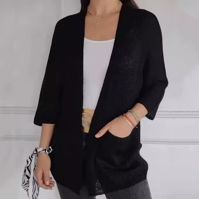 🔥Limited Time 50% OFF🔥Women's Casual Knitted Open Front Coat-3