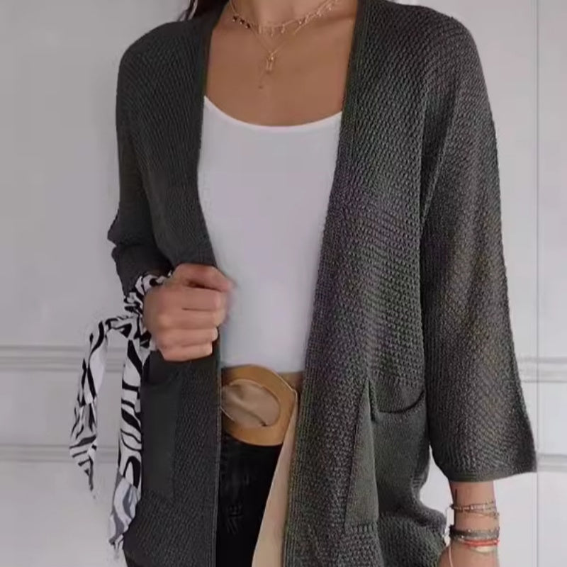 🔥Limited Time 50% OFF🔥Women's Casual Knitted Open Front Coat-6