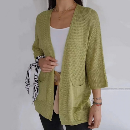 🔥Limited Time 50% OFF🔥Women's Casual Knitted Open Front Coat-13