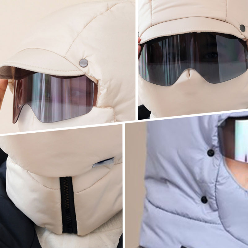 ❄️Winter New🌟Windproof Full Cover Outdoor Riding Mask with Glasses-2