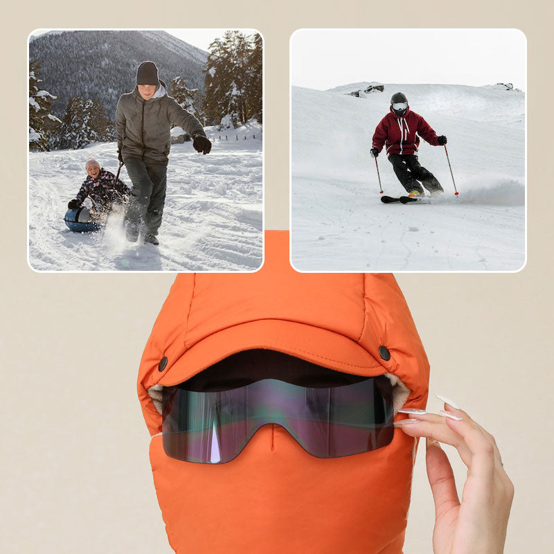 ❄️Winter New🌟Windproof Full Cover Outdoor Riding Mask with Glasses-4