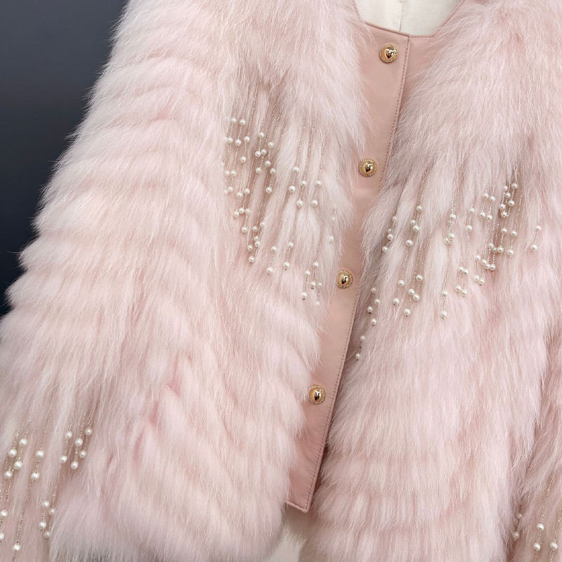 Women's Button-Down Fluffy Short Coat-6