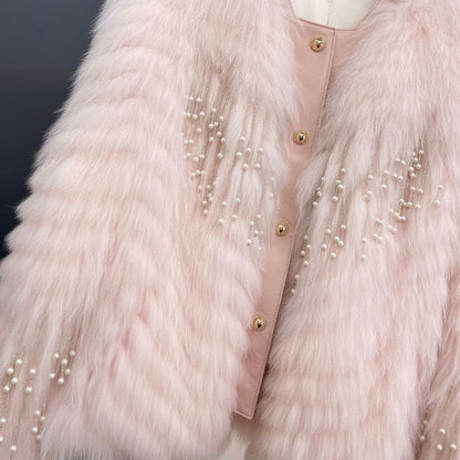 Women's Button-Down Fluffy Short Coat-6
