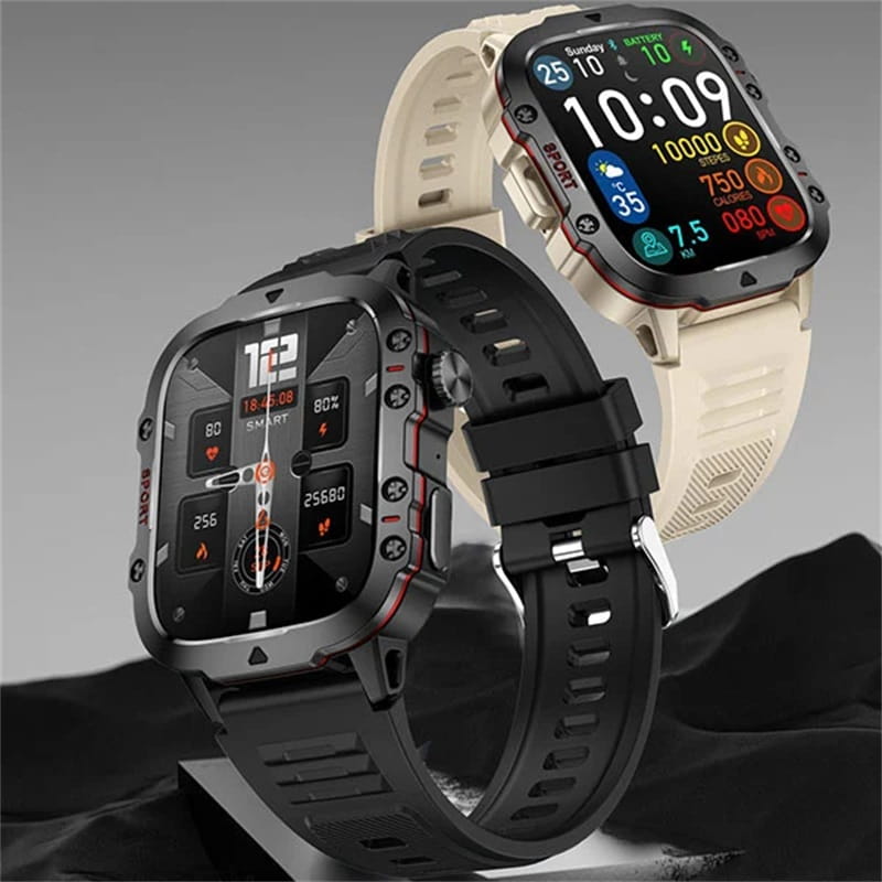⌚️Rugged Outdoor Smart Watch - 100+ Sports Modes-6