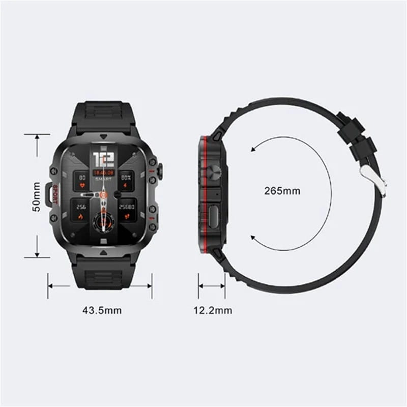 ⌚️Rugged Outdoor Smart Watch - 100+ Sports Modes-9
