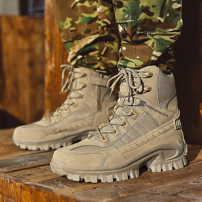 🔥High-Top-Outdoor-Wander- und Bergschuhe in großen Größen, Sport-Laufschuhe - wasserdicht und durchstichfest, langlebig