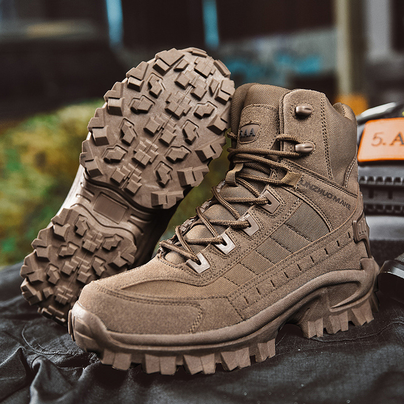 🔥High-Top-Outdoor-Wander- und Bergschuhe in großen Größen, Sport-Laufschuhe - wasserdicht und durchstichfest, langlebig-6