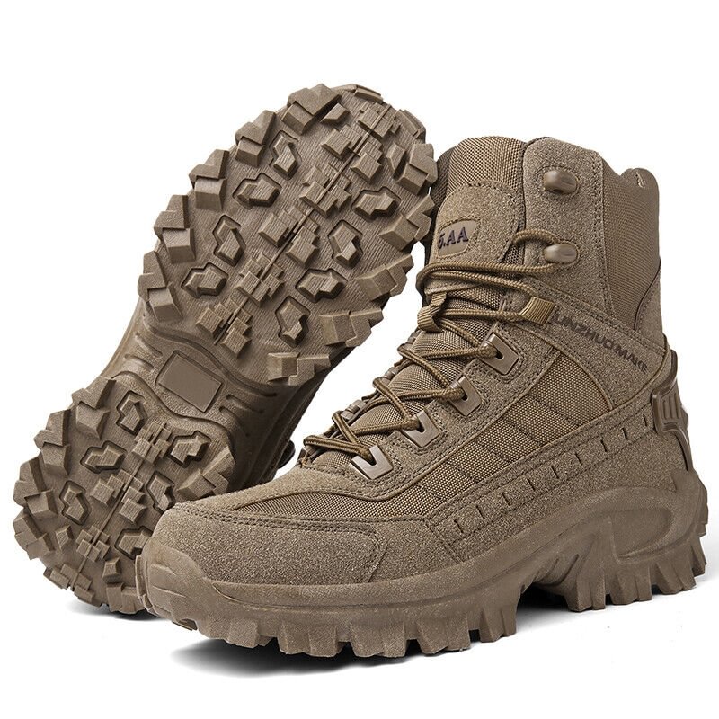 🔥High-Top-Outdoor-Wander- und Bergschuhe in großen Größen, Sport-Laufschuhe - wasserdicht und durchstichfest, langlebig-12