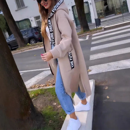 📢📢50%Rabatt!!!🎉💃Oversize-Kapuzen-Sweatshirt-Mantel für Damen-5