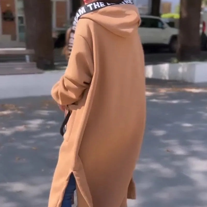📢📢50%Rabatt!!!🎉💃Oversize-Kapuzen-Sweatshirt-Mantel für Damen-8