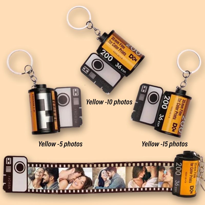 🎁Best Christmas gift ever🎉Custom Film Roll Key Ring-7
