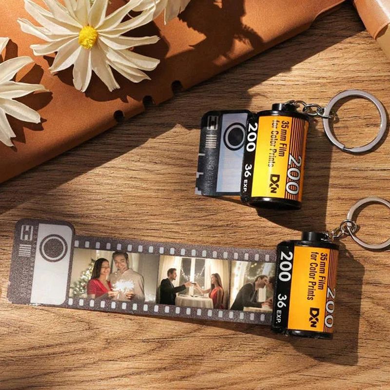 🎁Best Christmas gift ever🎉Custom Film Roll Key Ring-5