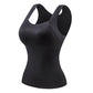 2-Piece Set💕Women’s U Neck Thermal Tank Tops with Built-In Bra-27
