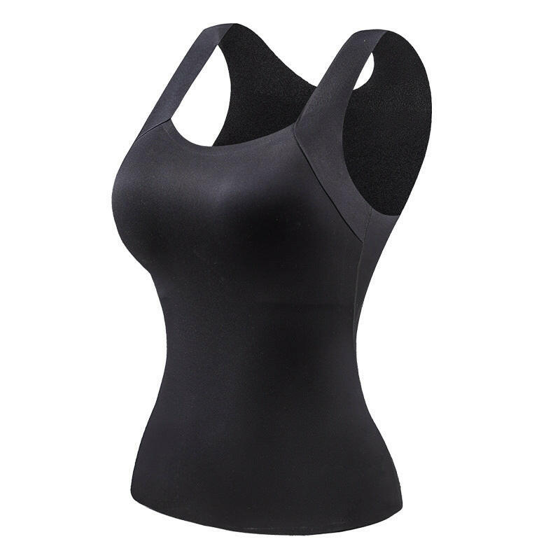 2-Piece Set💕Women’s U Neck Thermal Tank Tops with Built-In Bra-27