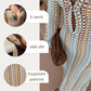 Bondi Beach Knit Colorful Wave Print Long Sleeve Vacation Maxi Dress-3