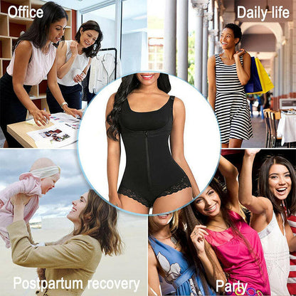 Women's Tummy Tucking & Hip Lifting Bodysuit-6
