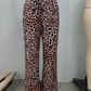 Women's Fashion Leopard Print Straight-Leg Wide Pants-4