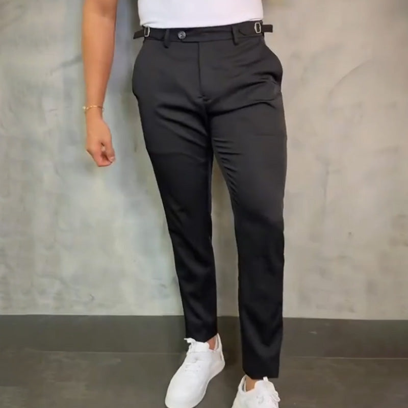 Modische und vielseitige Herren Casual Slim-Fit Hose-3