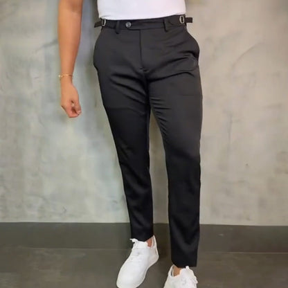 Modische und vielseitige Herren Casual Slim-Fit Hose-3