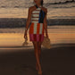 Women’s Fashion Print Halter Mini Dress-5