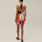 Women’s Fashion Print Halter Mini Dress-4